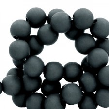 Acryl Perlen 8mm matt Dark indigo blue
